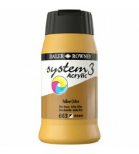 Daler Rowney System3 500 ml Akrilik Boya 663 Yellow Ochre